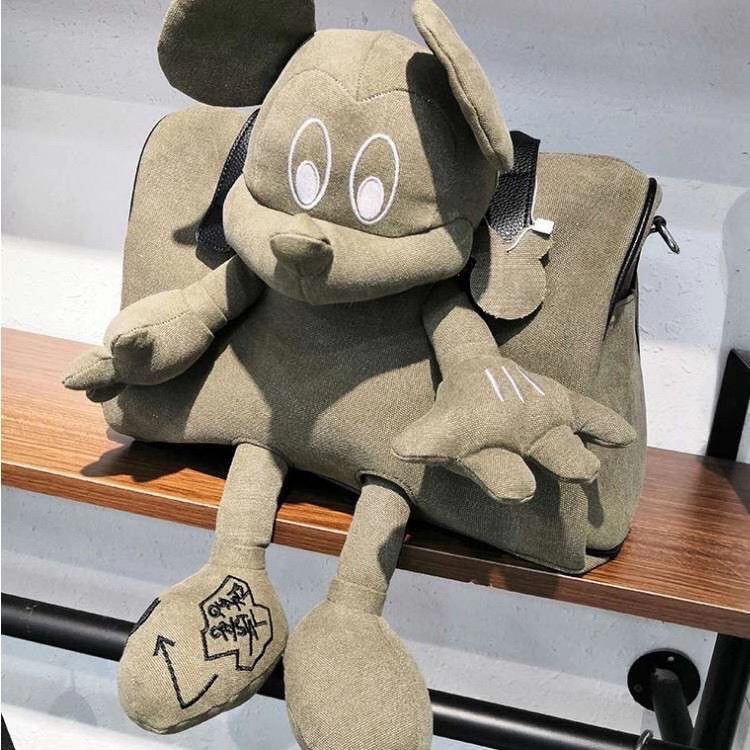 Túi Tote Vải Canvas Hình Búp Bê Mickey Dễ Thương Thời Trang 2022