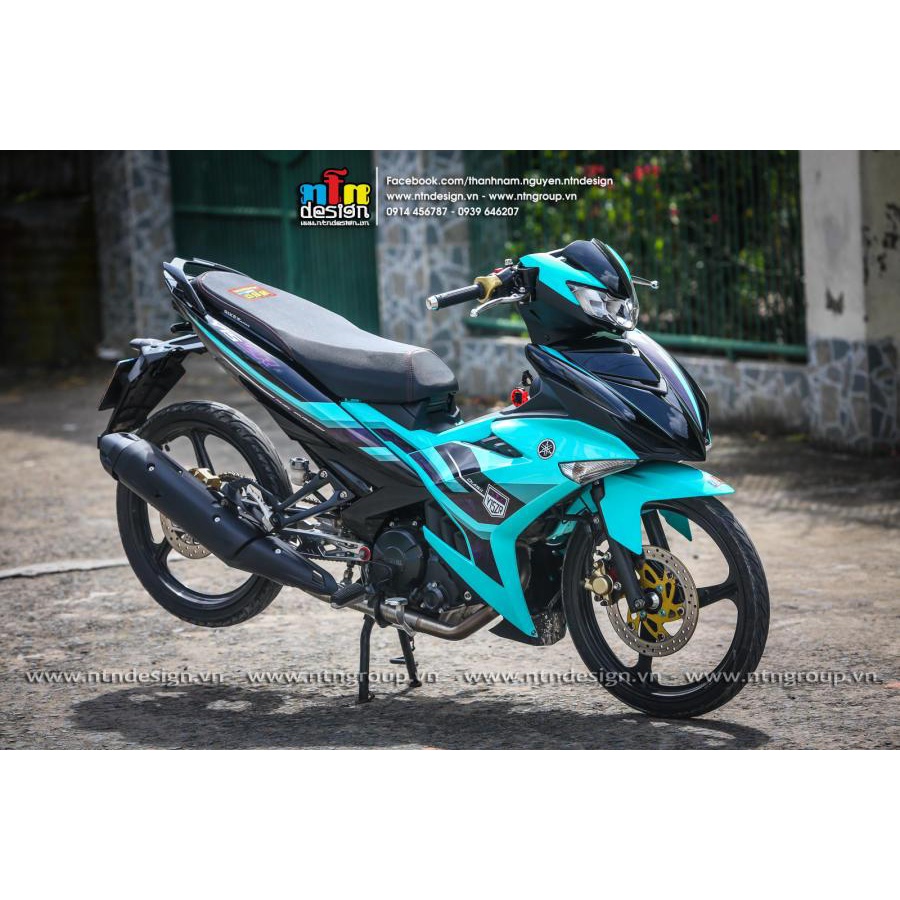 Tem rời Y15ZR 2023 cho Exciter 150 xanh ngọc đen siêu hot