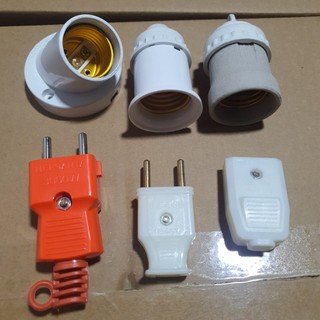 [Sale] Phích chịu tải, đui đèn treo, đui sứ chịu nhiệt, đui chếch, phích nối âm