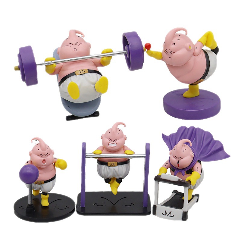Mô hình Ma Bư 7 viên ngọc rồng siêu dễ thương cao 9cm Dragon Ball Majin Buu figure ToystationVN