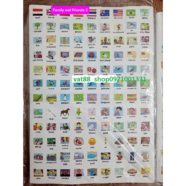 Sticker từ vựng Family & Friends bản quốc tế............