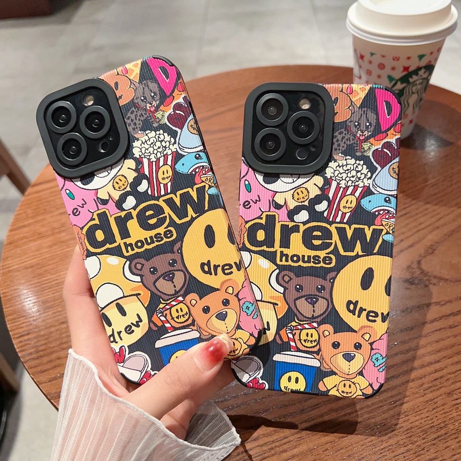 Ốp Điện Thoại Da Họa Tiết Mario Cho iPhone 11 12 13 14 Pro MAX 11Pro 12Pro 13Pro 7 8 Plus X XR XS MAX SE 2022