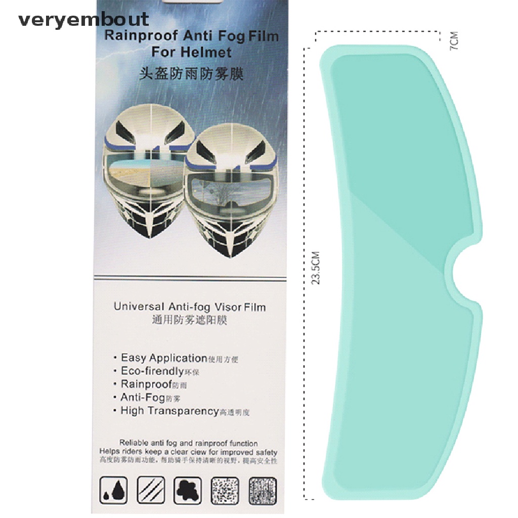 Phim Dán Chống Sương Mù / Nước Mưa Thông Dụng Cho Mũ Bảo Hiểm Xe Máy