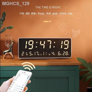 ► ☼ hongchuang 2022 mới lịch vạn niên đồng hồ điện tử đồng hồ treo tường phòng khách đồng hồ lịch đồng hồ đồng hồ treo t