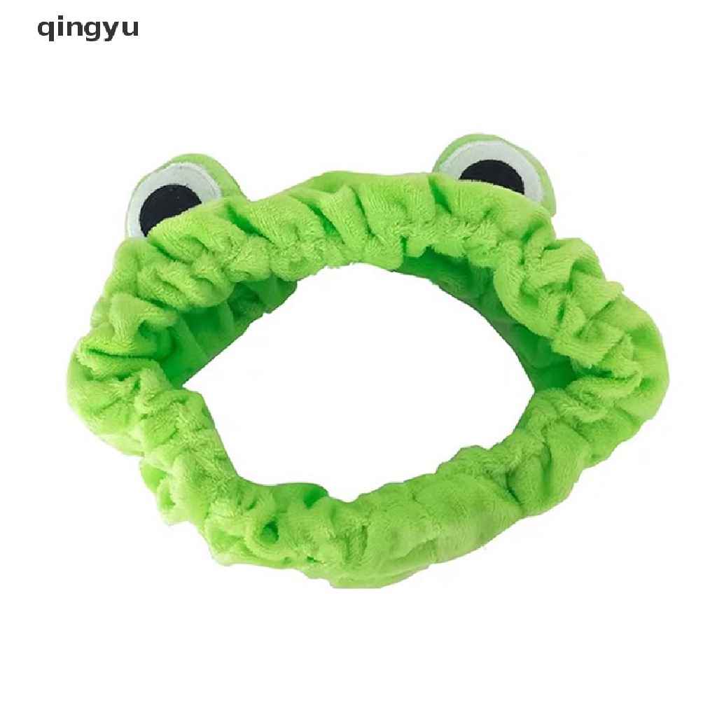 1 Băng Đô Trang Điểm Co Giãn Hình Ếch Vui Nhộn Dễ Thương