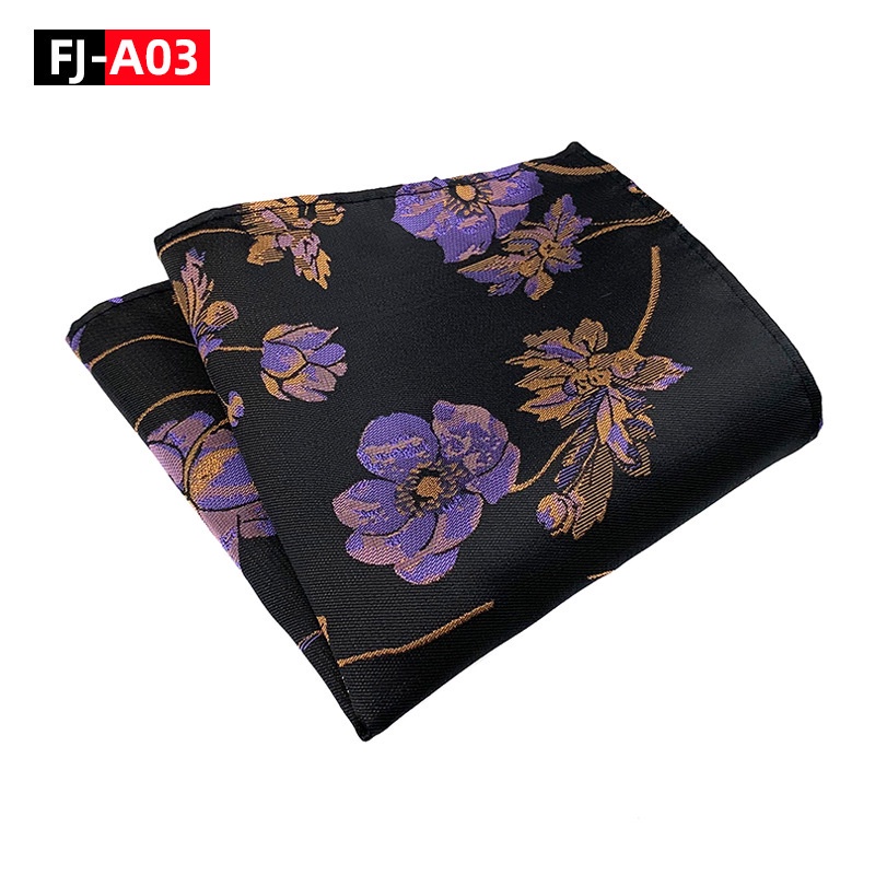 Khăn tay bỏ túi EFAN hình vuông tùy chọn màu sắc và họa tiết phong cách cổ điển cho nam