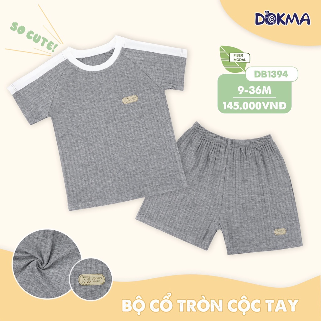 Bộ cổ tròn cộc tay Dokma DB1394