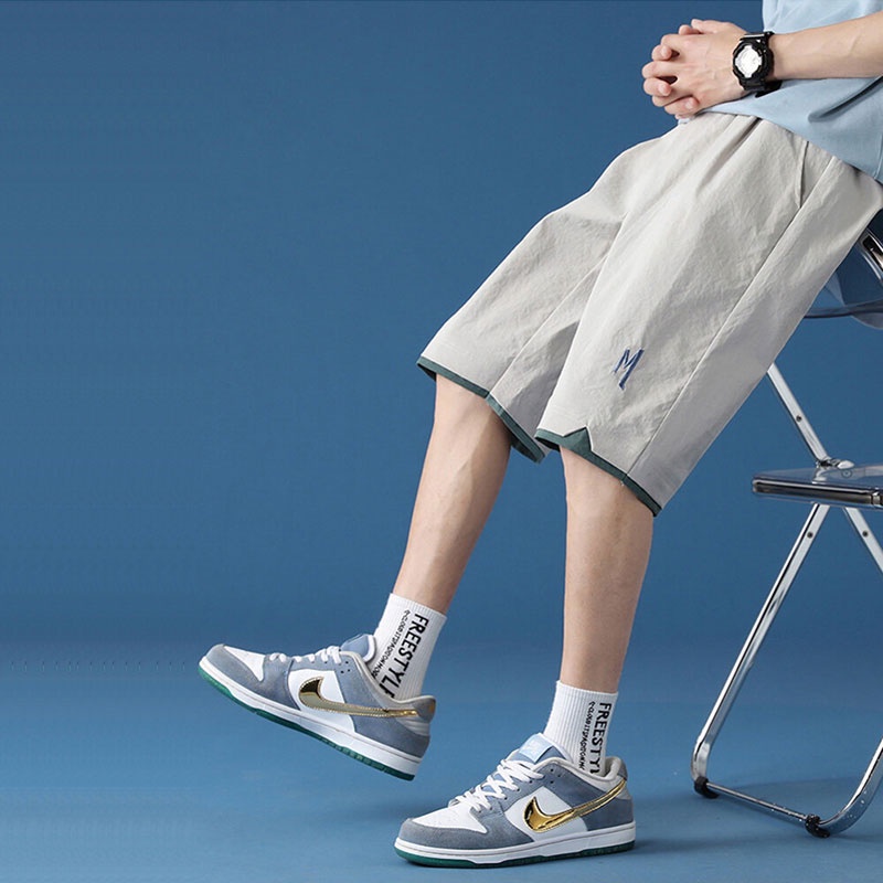 Quần Short Thể Thao Lưng Thun Rút Dây Thời Trang Dành Cho Nam Giới