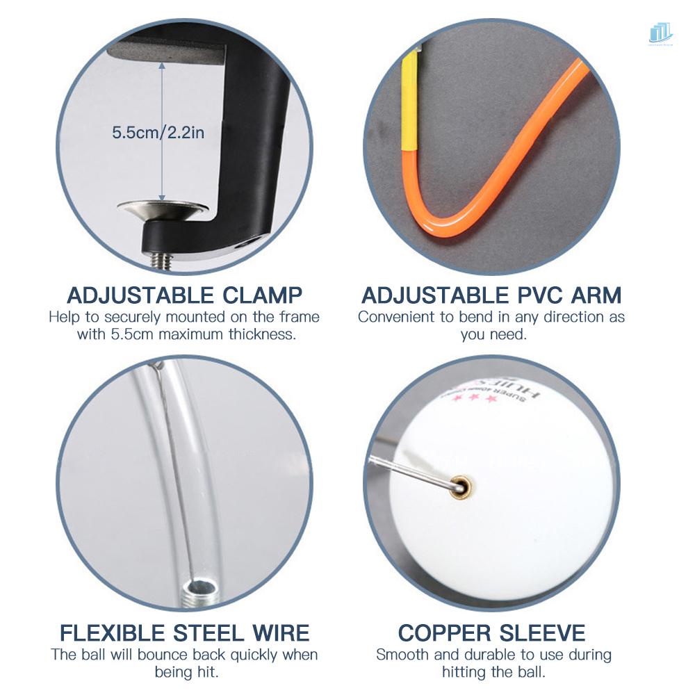 Bộ Dụng Cụ Tập Luyện Bóng Bàn Có Kẹp Điều Chỉnh Được (s2mwvn)