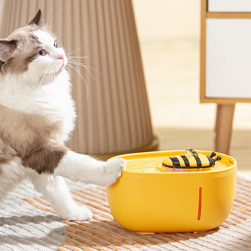 HamshMoc Vòi Phun Nước Tự Động Chia 1 Đầu Lọc Thay Thế Thông Minh Có Thể Tháo Rời Cho Mèo