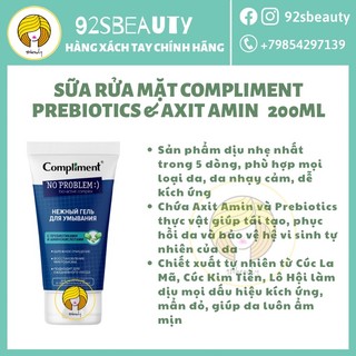 Sữa rửa mặt Compliment No Problem dạng gel ngừa mụn