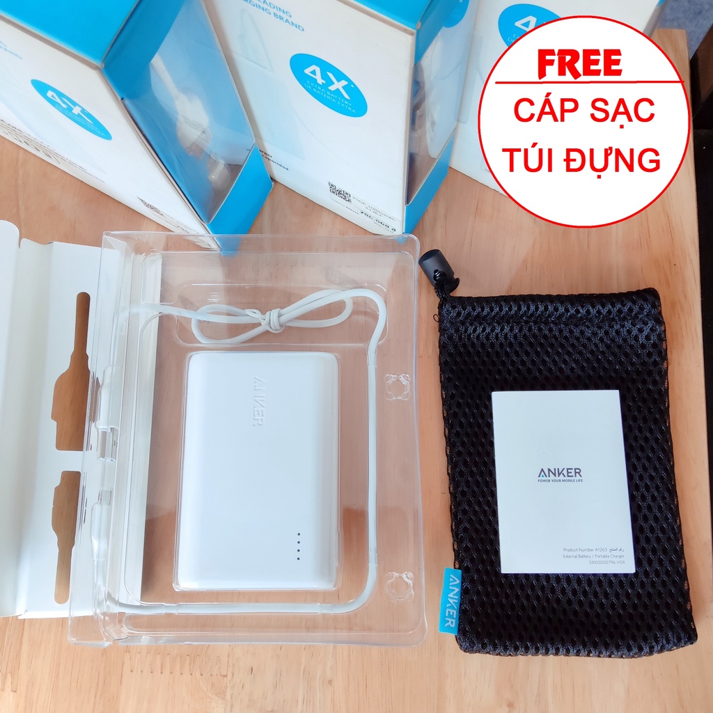 Sạc Dự Phòng Cao Cấp ANKER. Powercore 10.000mAh Sạc Nhanh Chuẩn IQ