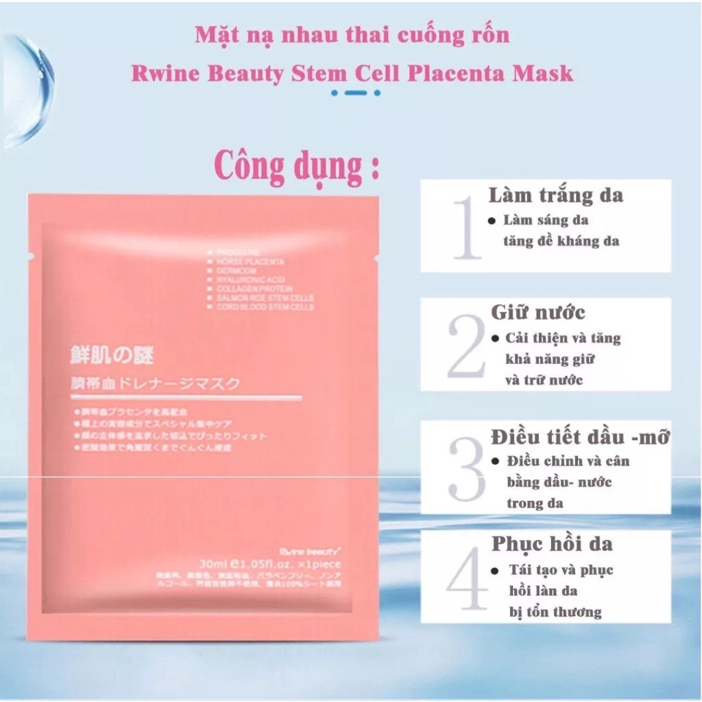Mặt Nạ Tế Bào Gốc Nhau Thai Cừu Rwine Beaurty