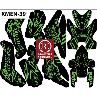Tem trùm xe điện xmen-39 chất liệu in 3 lớp