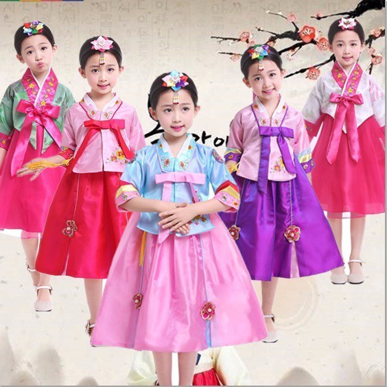☁✕☁Áo Thun In Hình Phong Cách Trẻ Trung Cho Nữ✸Bộ Trang Phục Biểu Diễn Daeongjin Hanbok Phong Cách Dân Tộc Hàn Quốc Cổ Điển Hàng Mới hd7.19 Dành Cho Bé Gái