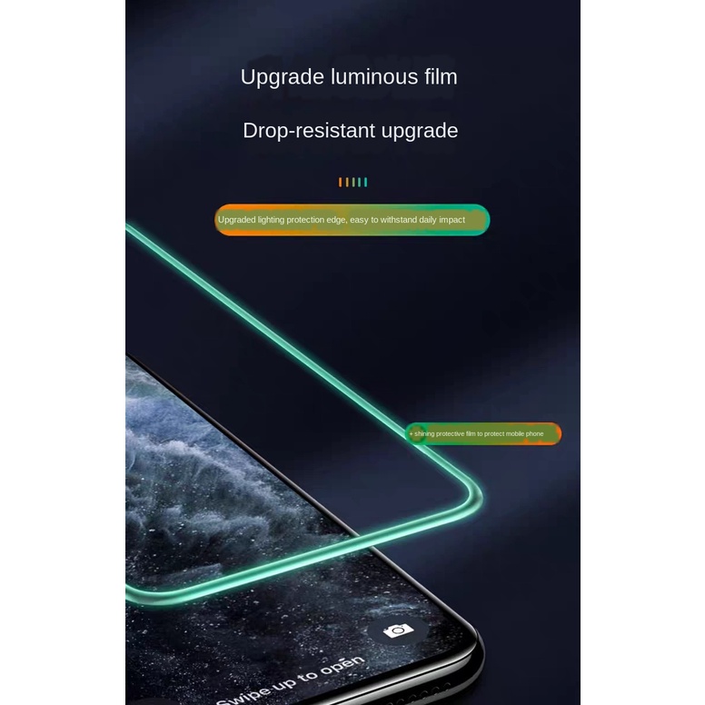 Kính Cường Lực Dạ Quang Cho OPPO A98 / 78 / 58 / 77S / 57 / 96 / 76 / 36 4G 5G Reno 8Z 8T 7Z 8 / 17 / 17K / 16