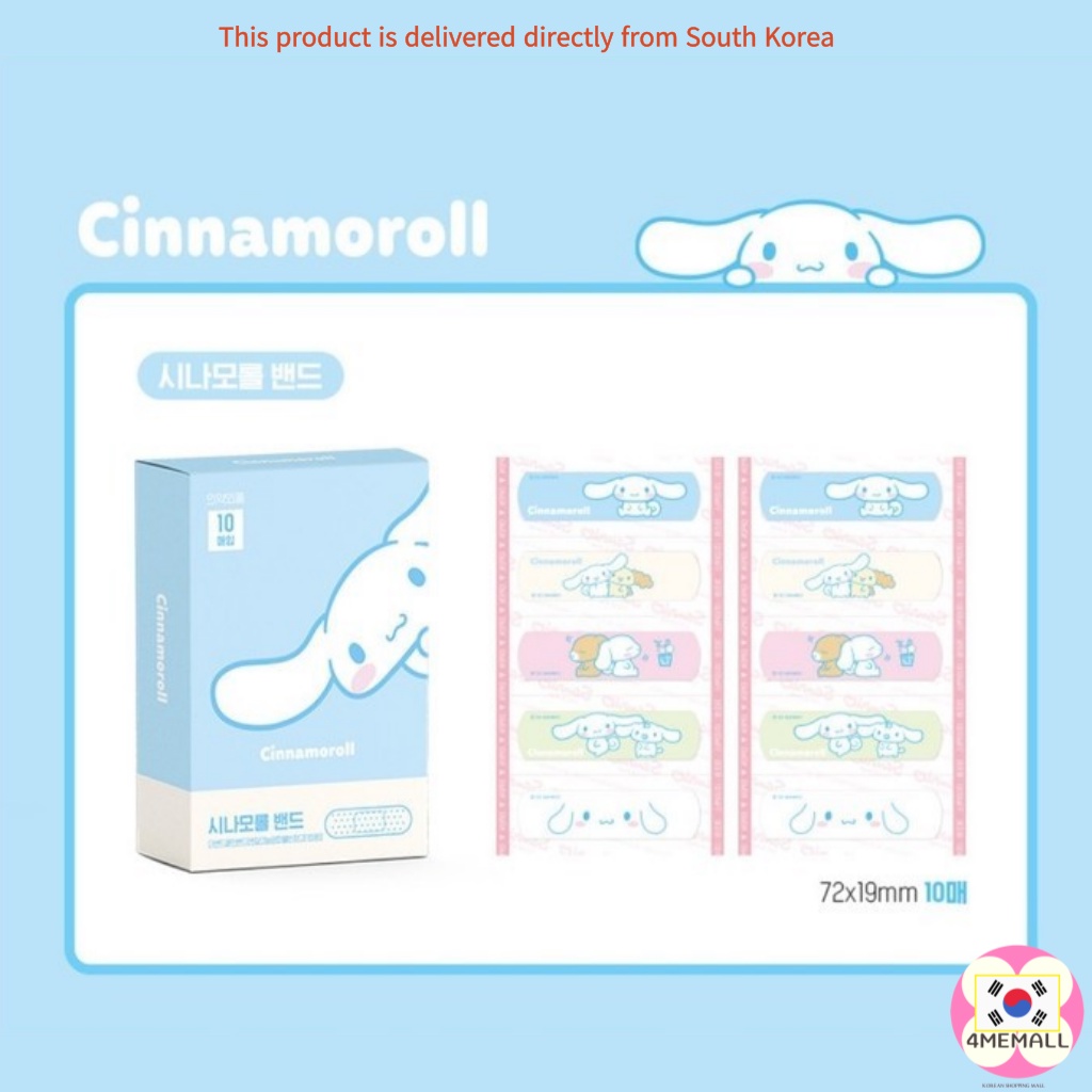 Bộ 10 / 1 Băng Đô Dùng 1 Lần Hình Nhân Vật Sanrio Cinnamon Roll My Melody Kitty