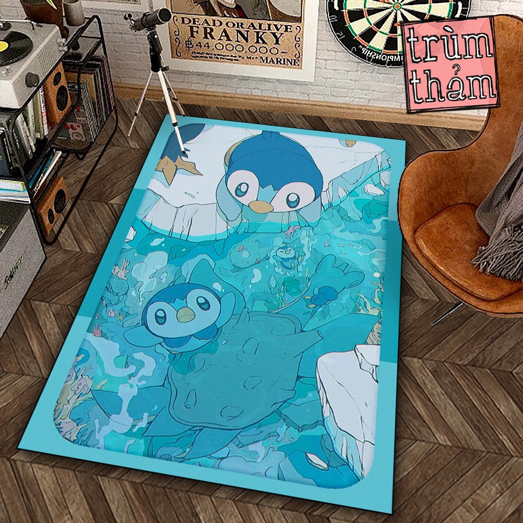 Thảm Trang Trí Pochama Pokemon Anime Manga Nhật Bản Decor Góc Học Tập Làm Việc Phòng Ngủ Phòng Khách Văn Phòng