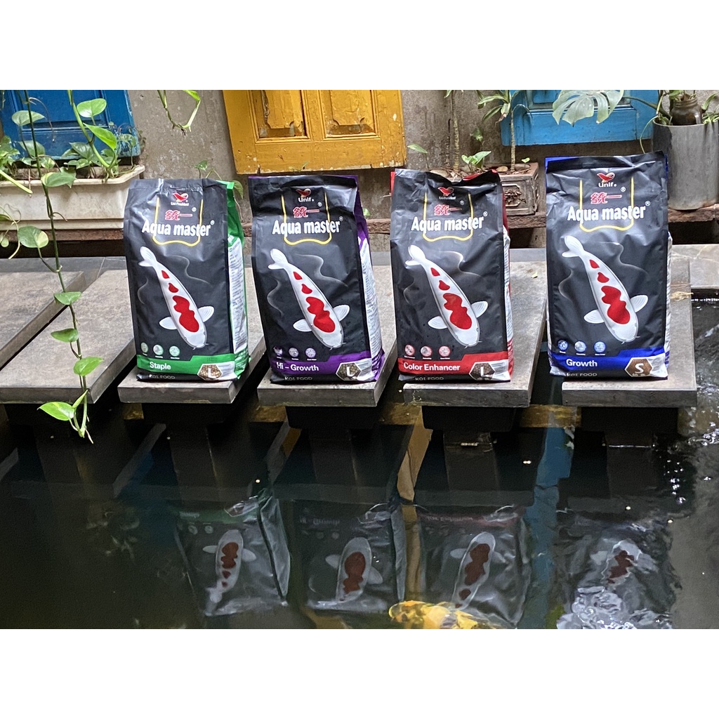 10KG thức ăn tăng trưởng-40%đạm-Growth-AQUAMASTER-Đài Loan-cá lớn nhanh-không đục nước