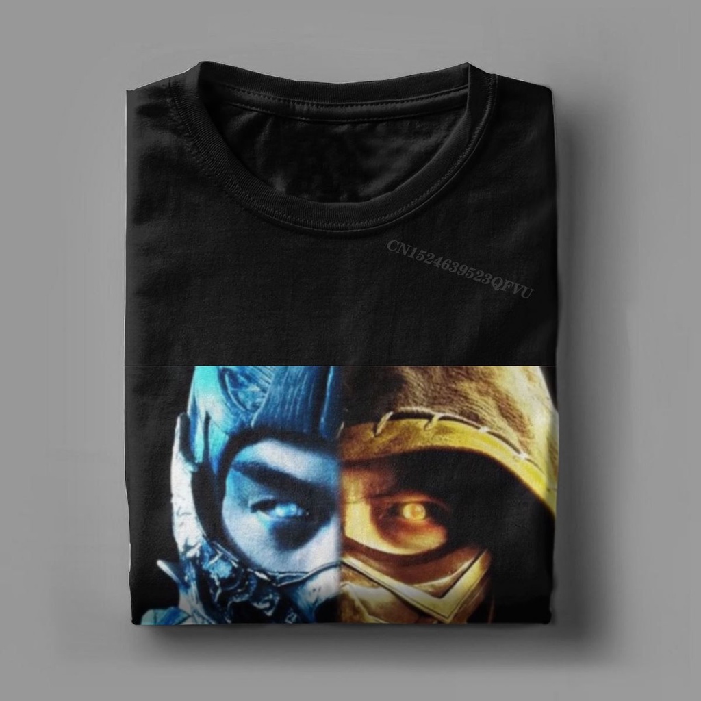 Top Tee Chọn Bên Bạn Áo nam Mortal Kombat Quá Khổ Áo Sub Zero Scorpion Mk11 Chiến Đấu Arcade Game T Shi