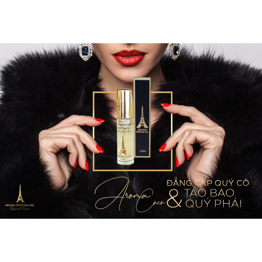 Nước Hoa Pháp Aroma Coco Cao Cấp Nữ Tính, Tươi Mát, Gợi Cảm - 12ml