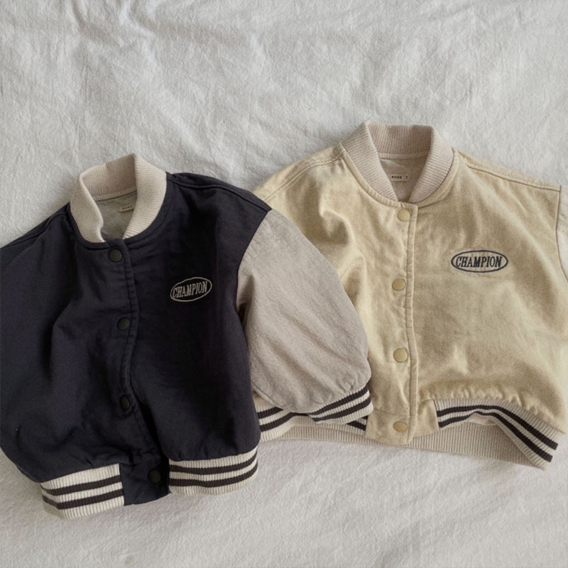 Áo Khoác Bóng Chày Phong Cách Hàn Quốc Thời Trang Xuân Thu Cho Bé Sơ Sinh PME8