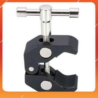 Kẹp đa Năng tiện lợi lỗ ốc 1/4 và 3/8  kẹp chắc chắn  gia công sắc sảo, đẹp tinh tế có lỗ ốc chuẩn 1/4 và 3/8 inch