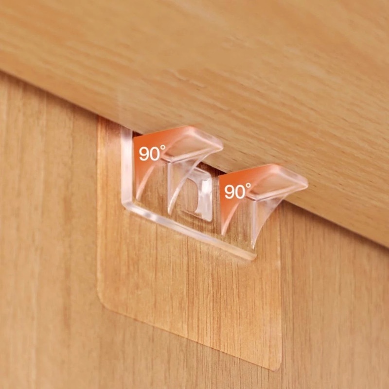 Bộ Kẹp Giữ Cố Định Kệ Gắn Tường Bằng Acrylic Thông Dụng