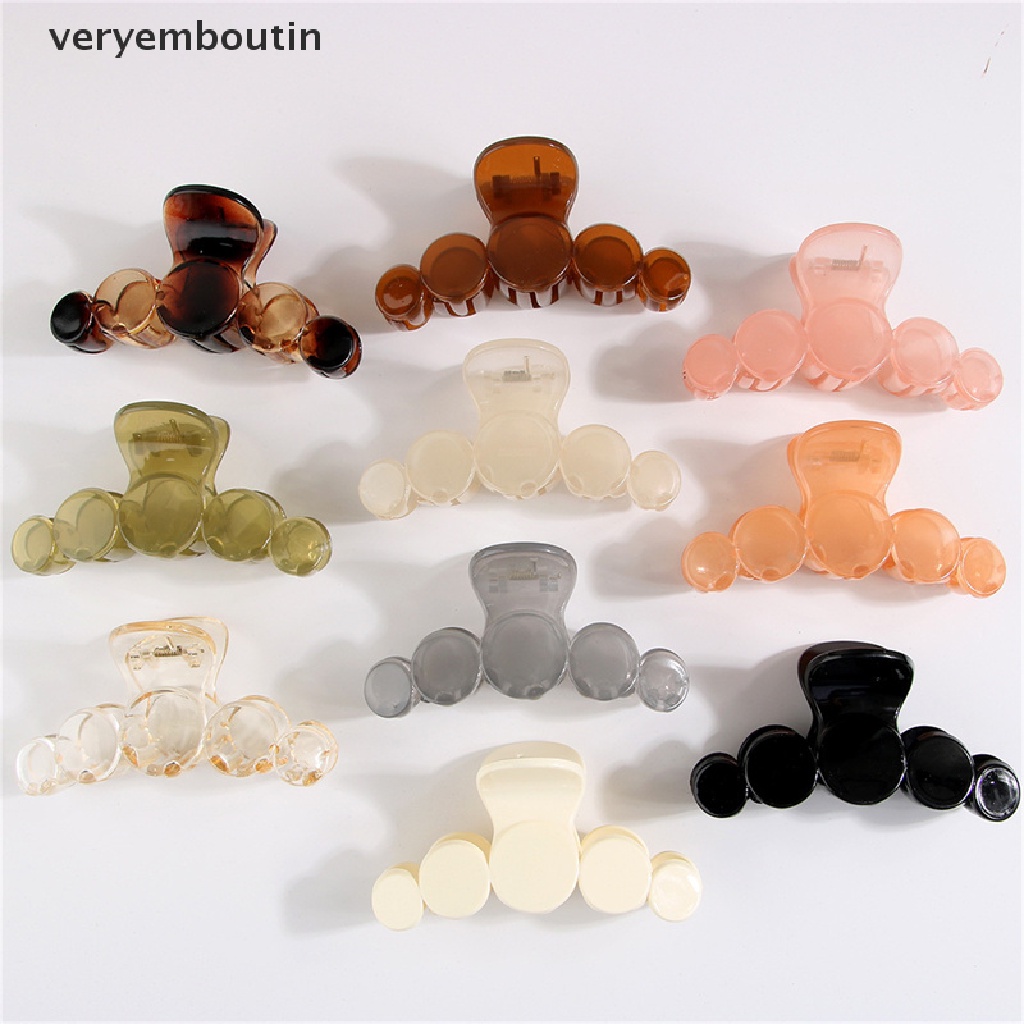 Kẹp Tóc Hình Tròn Trong Suốt Thời Trang Dành Cho Nữ