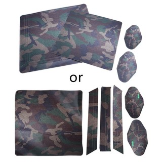 Camouflage Decal Sticker Skin Cover For  PS4 Slim Console + 2 Controller