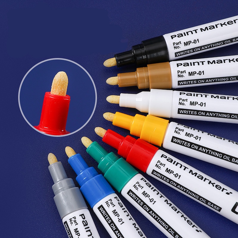 Bút Đánh Dấu Bằng Gốm 12 Màu Không Phai Không Phai Màu Đen