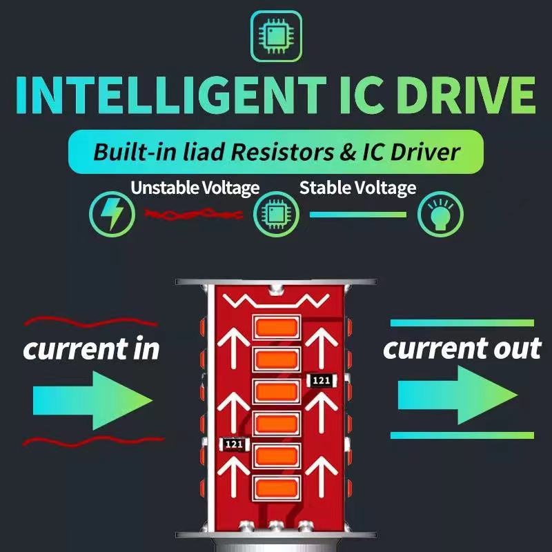 Đèn Phanh Xe Hơi / Xe Máy 1157 Bóng Led Cảnh Báo Va Chạm An Toàn