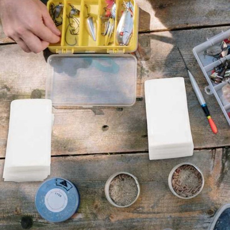 Set 200 Túi PVA Tan Trong Nước Đựng Mồi Câu Cá 7X14cm