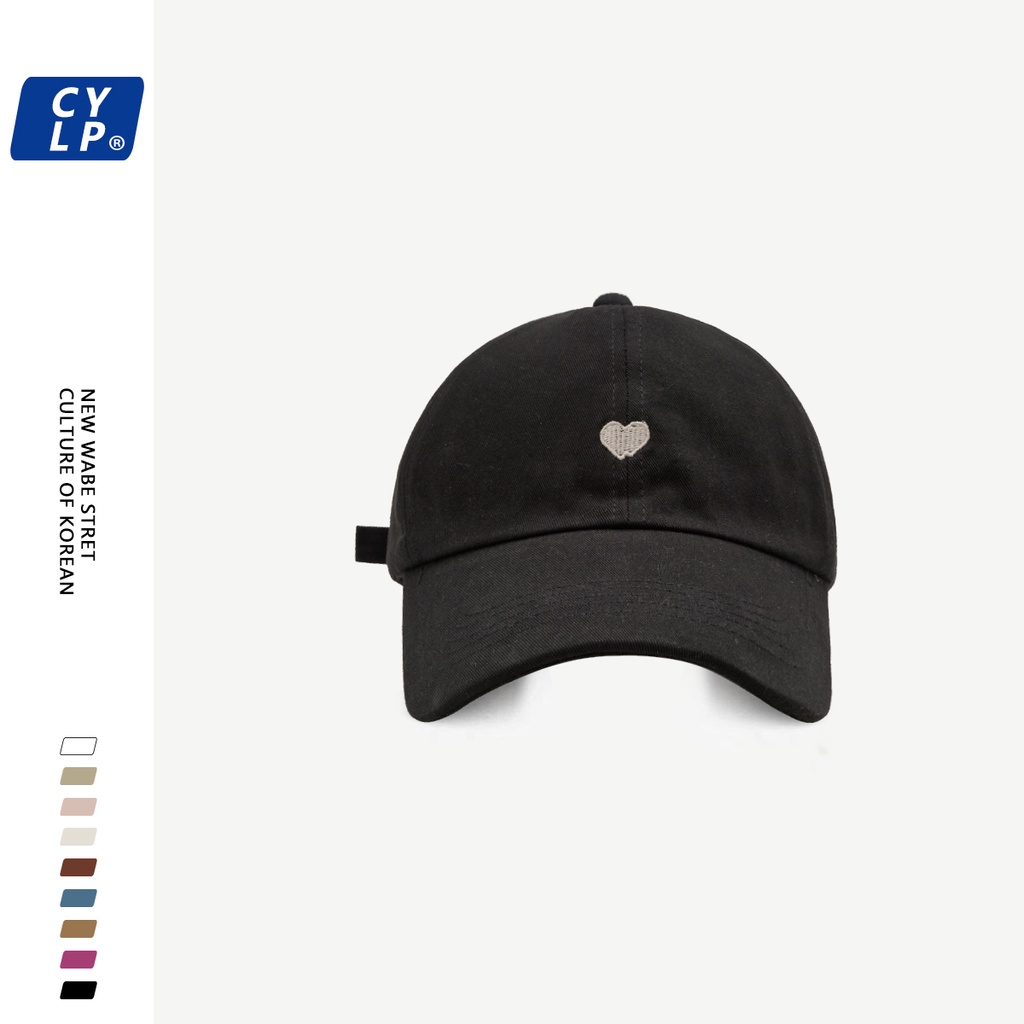 Mũ Lưỡi Trai Thêu Hình Trái Tim Phong Cách Hàn Quốc Thời Trang Cho Nữ