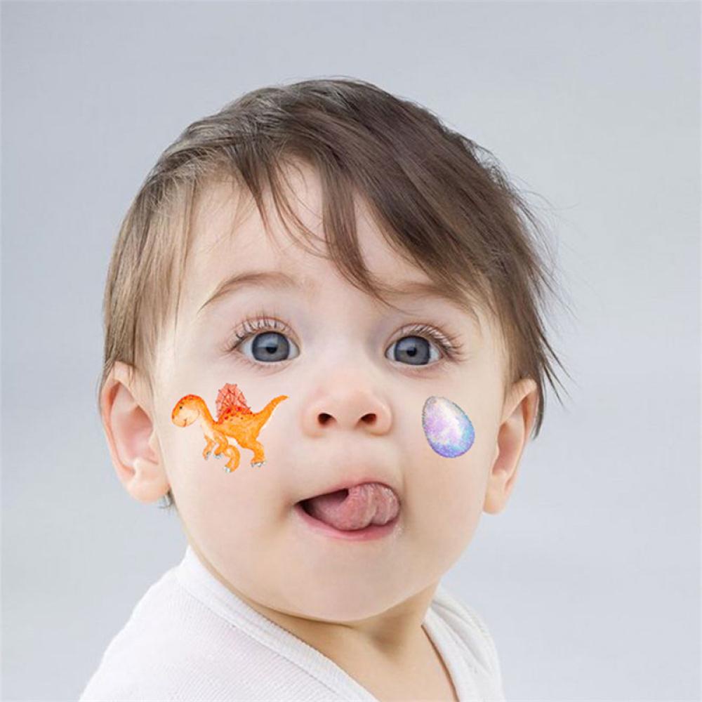 Hình Xăm Dán Họa Tiết Khủng Long Hoạt Hình Chống Nước Chống Mồ Hôi K7X2 Cho Trẻ Em