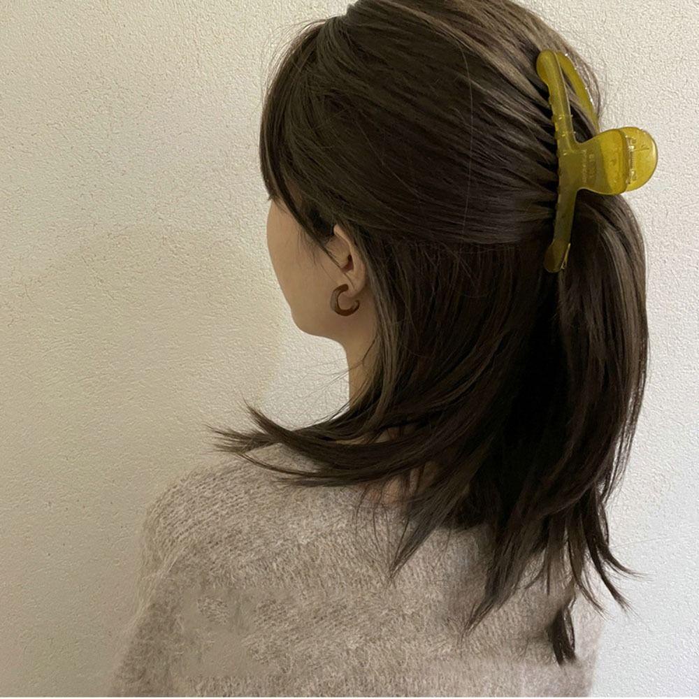 BACK2LIFE Kẹp Tóc Đuôi Ngựa Màu Thạch Hình Cá Mập Dễ Thương Sáng Tạo Thanh Lịch Dành Cho Bạn Nữ