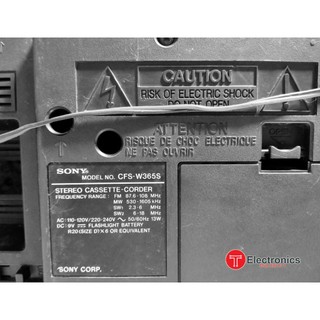 Radio Cassette SONY CFS-W365S
