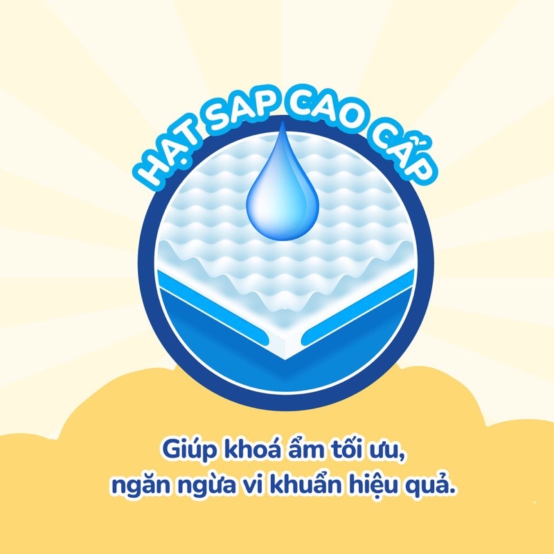 Mẫu thử tã/ bỉm dán Gooby  siêu mềm mại, siêu thấm hút, an toàn cho bé Size NB/S/M 4 - 14kg