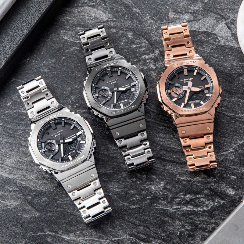 Đồng Hồ Kim Loại Năng Lượng Mặt Trời Casio G-SHOCK GM-B2100D-1 Cho Nam Giới