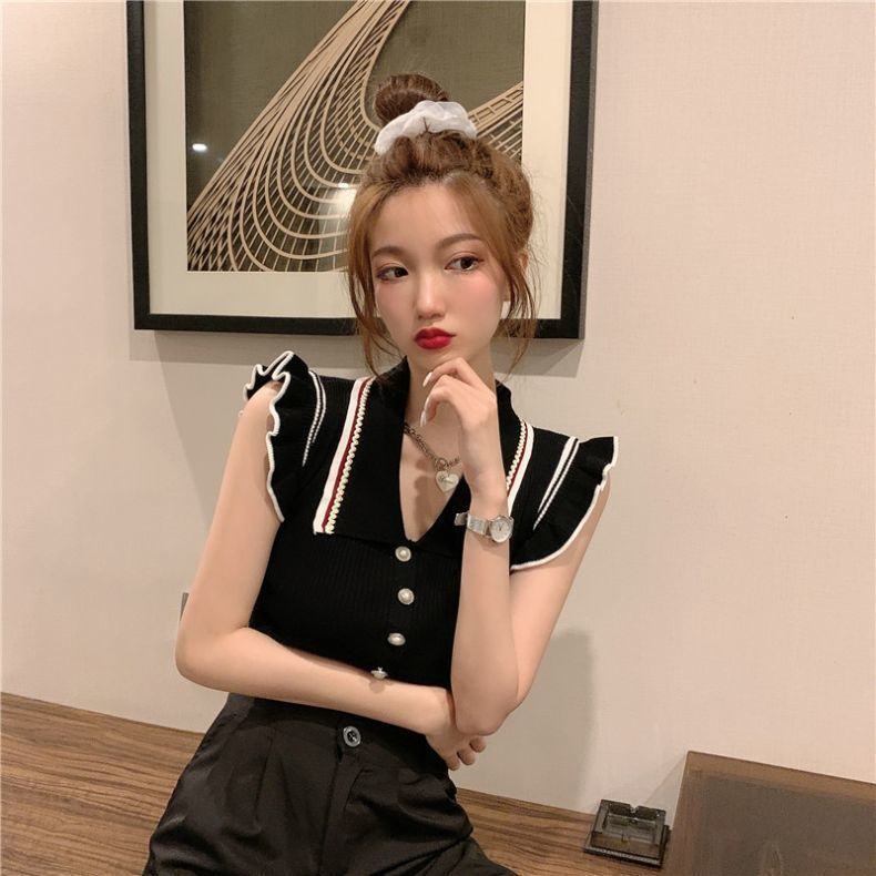 Áo polo NZN không tay cổ chữ V thời trang mùa hè dành cho nữ