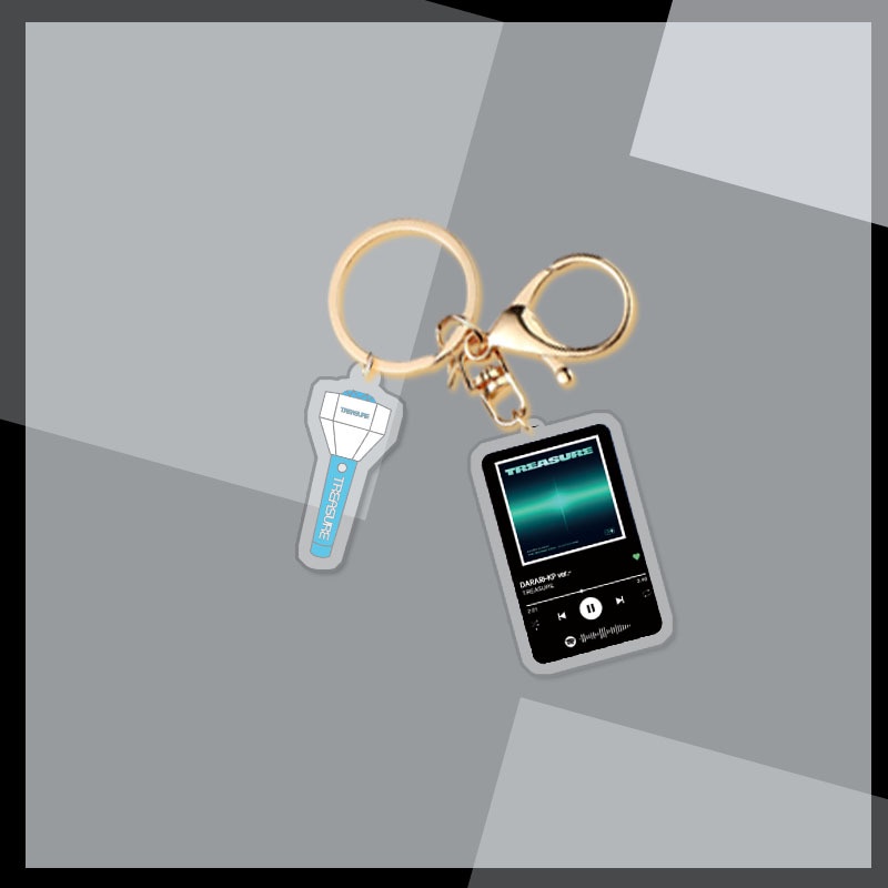 Móc Chìa Khóa In Hình Nhóm Nhạc Kpop Aespa BTS BLACKPINK STRAYKIDS TREASURE TWICE IVY ATEEZ