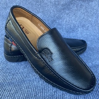 Giày lười nam giày mọi nam da bò khâu liền đế chắc chắn size 38-42