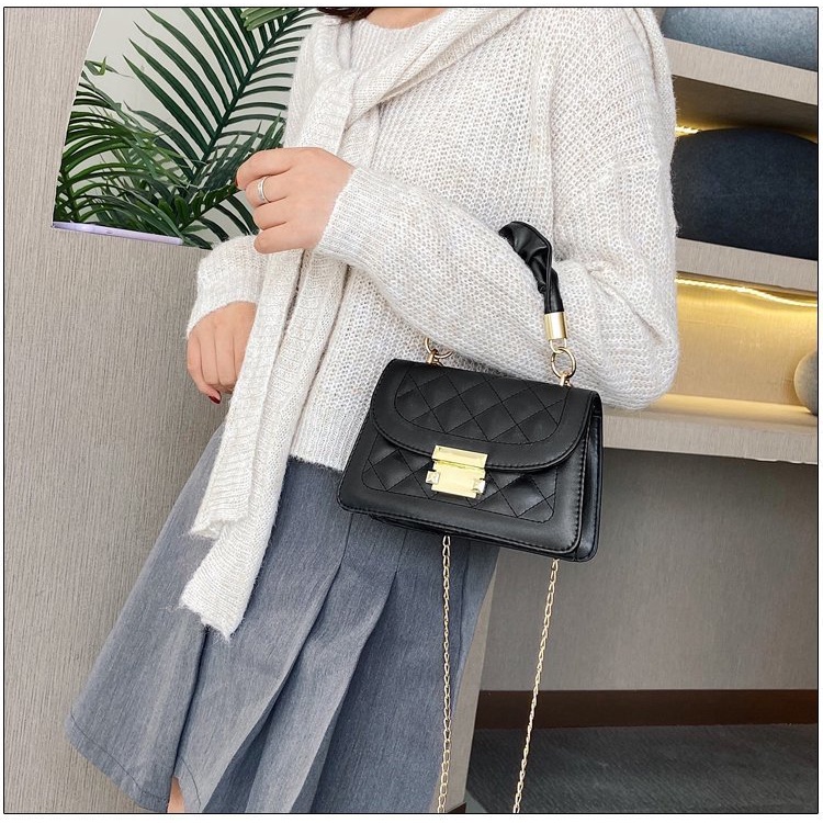 Túi Đeo Vai Nữ / Kẹp Nách Cỡ Nhỏ Họa Tiết Kim Cương Đơn Giản Thời Trang Cao Cấp TTF632