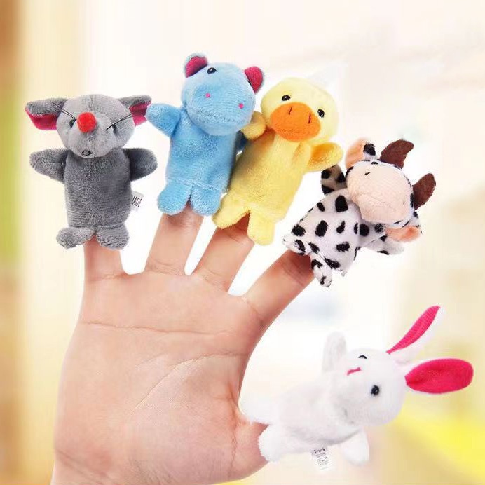 Rối Ngón Tay Hình Động Vật Hoạt Hình Đáng Yêu