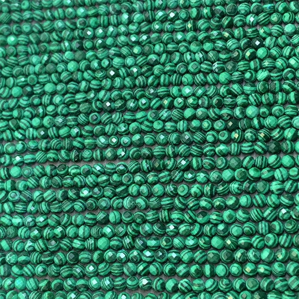 Chuỗi Hạt Đá Malachite Tự Nhiên 2 / 3 / 4mm