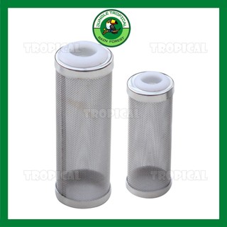 Bịt tép lưới inox 304 - miệng cao su - phi 12 & phi 16mm - ngăn hút cá tép con vào máy lọc hồ thủy sinh