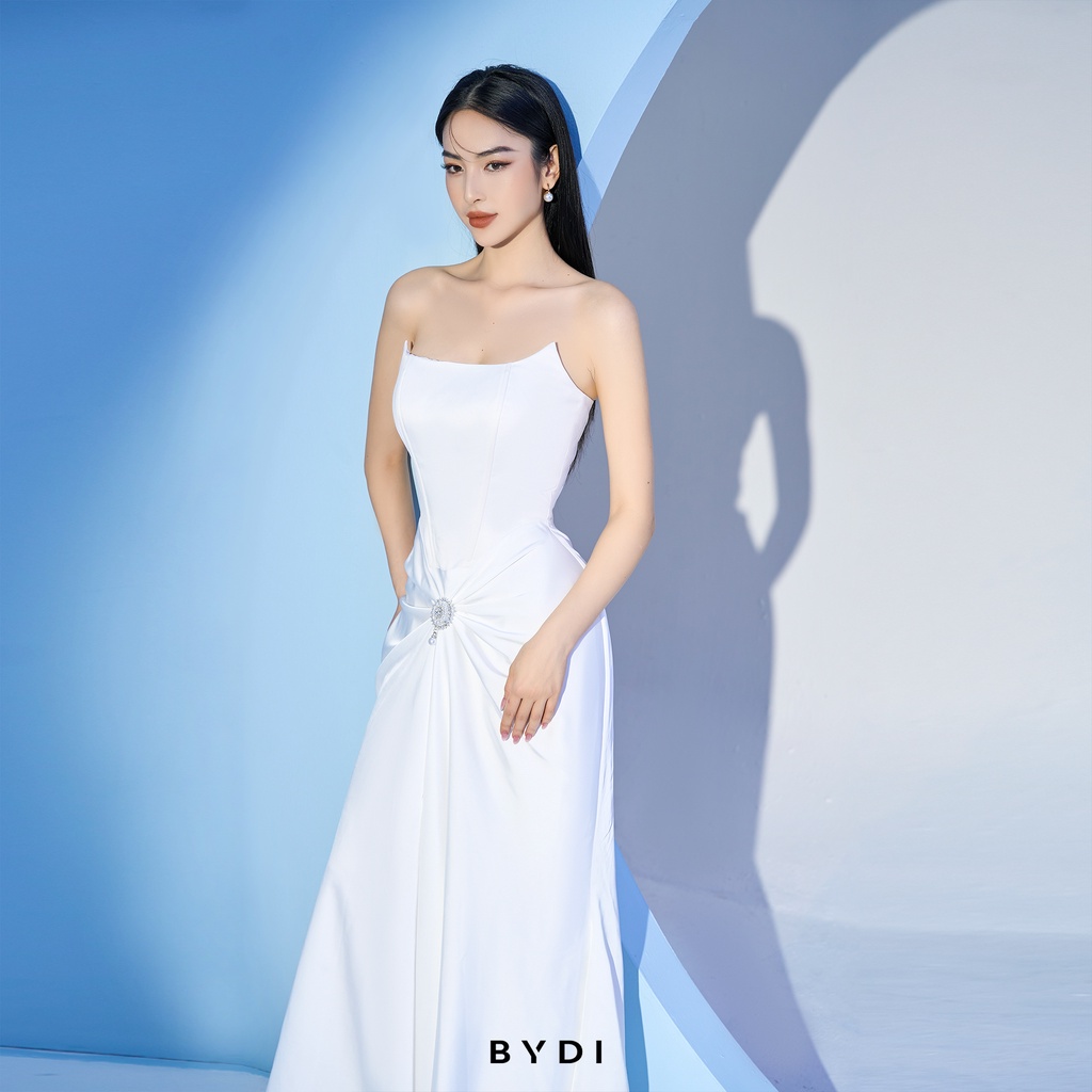Váy Cúp Ngực Nữ Dáng Dài BYDI Design, Đầm Thiết kế Bo Nhúng Đính Đá Sang Trọng BYDI Fashion | LUNA DRESS