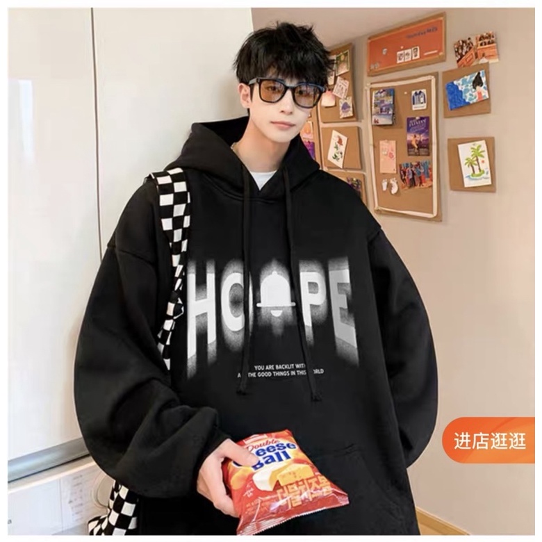 Áo hoodie    "  HOOPE  " unisex " FROM RỘNG "