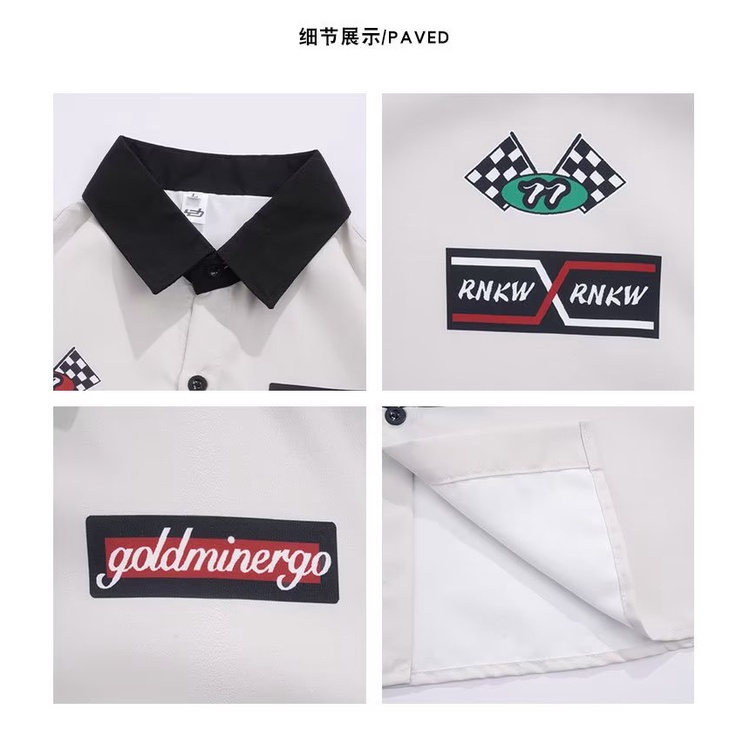 Áo polo Ngắn Tay Dáng Rộng Thời Trang Mùa Hè Hàn Quốc 2023 Dành Cho Nam Nữ