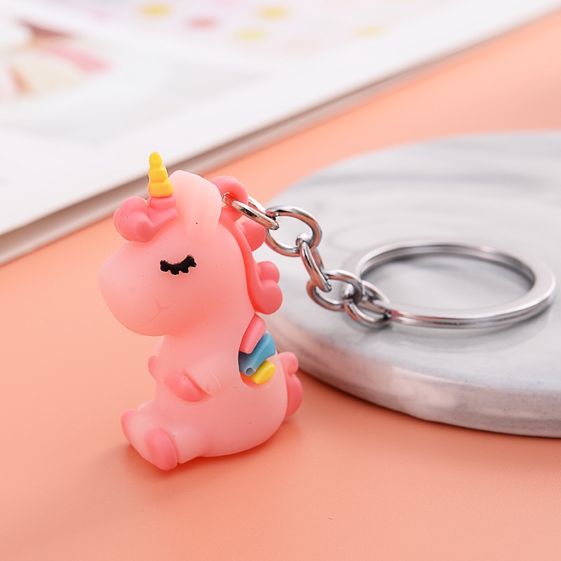 1 Móc Khóa Hình Ngựa Pony Hoạt Hình Dễ Thương